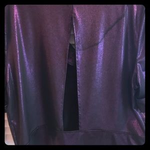 Shimmery purple top